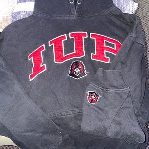black IUP sweatshirt